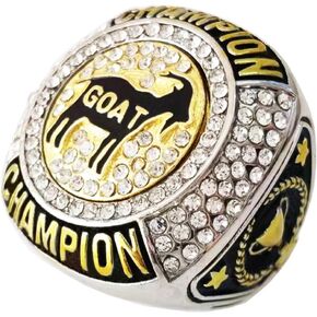 Goat Championship Ring Award Gift Trophy for Tournament or League Champion Winner Greatest of All Time G.O.A.T.