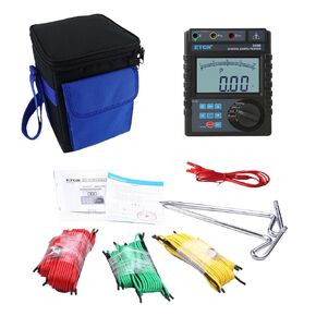 ETCR3000 مقياس مقاومة الأرض الرقمي جهاز اختبار مقاومة الأرض نطاق مقاومة الأرض 0.00-2000Ω جهد الأرض 0.00-600 فولت