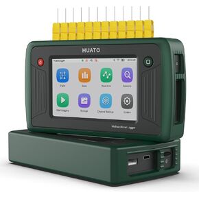 HUATO Next Gen S1500 Series 16 Channel Thermocouple Data Logger with Color Touch Screen