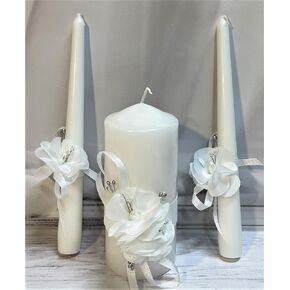 Unity Candle Set for Wedding - Wedding Accessories for Reception and Ceremony - Candle Sets – Unity Candle 6 Inch Pillar and 2 * 10 Inch Tapers