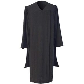 Classic Masters Graduation Gown, Unisex Masters Degree Regalia