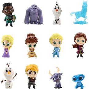 Frozen Cake Topper, 12Pcs Frozen Cake Decorations Action Figures, Frozen Action Figure, Mini Figurines Toy Frozen Cake Decoration for Kids Birthday Baby Shower Frozen Theme Party Supplies Birthday