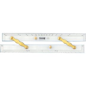 Weems & Plath Marine Navigation Parallel Ruler (Brass Arms, 15-Inch)
