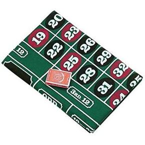 72" Roulette & Blackjack Recreational Casino Felt Layout Cloth