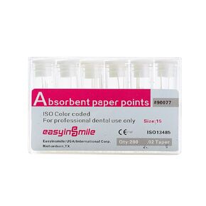 Dental Absorbent Paper Points Color Coded .02/.04/.06 Tapper For Root Canal Endodontic (.06 Taper, 15)