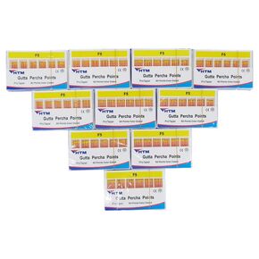 HTM Gutta Percha Points PRO F1,F2,F3,F4,F5,F1-F5 Special Taper per Carton 60 Points（PRO-F1-5 Pack）