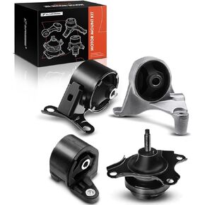 A-Premium 4PCS Engine Motor Mount Transmission Mount Set [Automatic Transmission] Compatible with Acura EL & Honda Civic 2001-2005, L4 1.7L Sedan