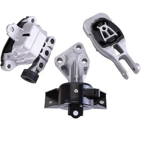 3PCS Engine Motor & Trans Mount Set Compatible with 2013-2016 Chevy Sonic Replace A5595 A5596 A5597 3386 3293 3399 Front Right Engine Motor Mount Lower Transmission Upper Mount Auto Trans