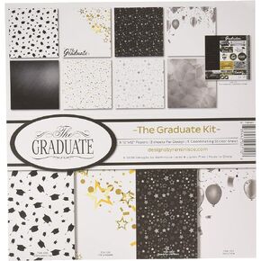Reminisce (REMBC) The Graduate Scrapbook Collection Kit, Multi Color Palette