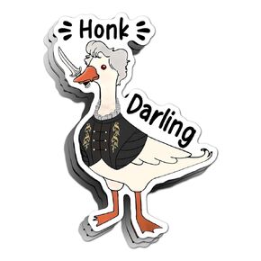 Goose Astarion Sticker Honk Darling Meme Funny Vinyl Die Cut Sticker for Car Laptop Phone Water Bottle Guitar Helmet Gift Idea Merchandise Decor Decal Stuff (3PCS 3 Inches)