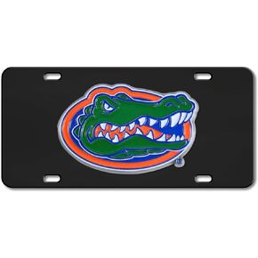 FANMATS 33619 Florida Gators 3D Black License Plate