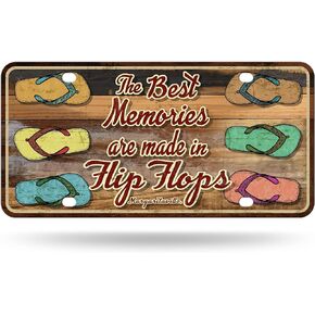 Rico Industries Margaritaville Metal Auto Tag 6" x 12" - Great for Truck/Car/SUV