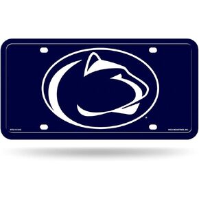 Rico Industries NCAA Penn State Nittany Lions Blue Metal Auto Tag 8.5" x 11" - Great for Truck/Car/SUV