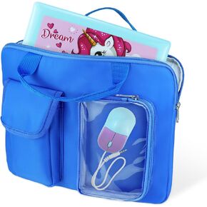 Carrying Bag for LEXiBOOK Educational and Bilingual Laptop, Blue/Purple