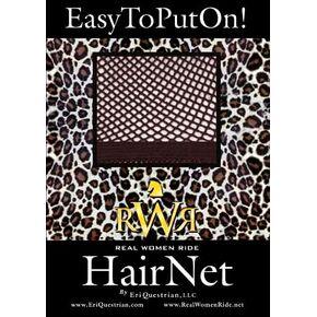 RWR Real Women Ride No Knot Equestrian HairNet (Dark Brown)