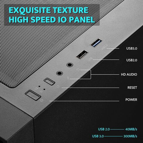 حافظة كمبيوتر DarkFlash ATX، مروحة 3 × 120 مم مثبتة مسبقًا، حقيبة كمبيوتر للألعاب مع لوحة أمامية شبكية، حافظة متوسطة الحجم لتدفق الهواء بلوحة جانبية من الزجاج المقسى (أبيض) in Kuwait