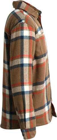 DKNY Boys' Shirt Jacket - Sherpa Lined Button Down Flannel Shacket - Heavyweight Long Sleeve Shirt Jacket for Boys (S-XL) in Saudi Arabia