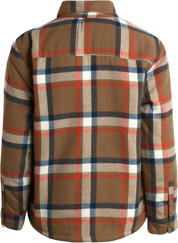 DKNY Boys' Shirt Jacket - Sherpa Lined Button Down Flannel Shacket - Heavyweight Long Sleeve Shirt Jacket for Boys (S-XL) in Saudi Arabia