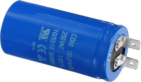 PATIKIL CD60 Run Capacitor, 300uF/MFD 250VAC 15% Tolerance 50/60Hz Motor Starting Capacitor for Air Compressor Motor Starts Running in Kuwait