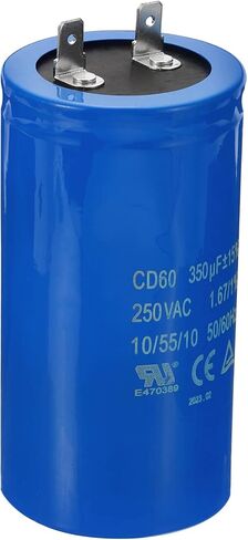 مكثف تشغيل PATIKIL CD60، 300 فائق التوهج/MFD 250VAC 15% تسامح 50/60 هرتز مكثف بدء تشغيل المحرك لمحرك ضاغط الهواء يبدأ في التشغيل in Saudi Arabia