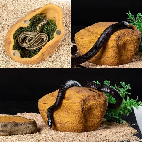 REPTI ZOO كهف الثعبان والجلود، كهف إخفاء الزواحف 3 في 1 للثعبان، الكرة بايثون، أبو بريص (حجم كبير) in Saudi Arabia
