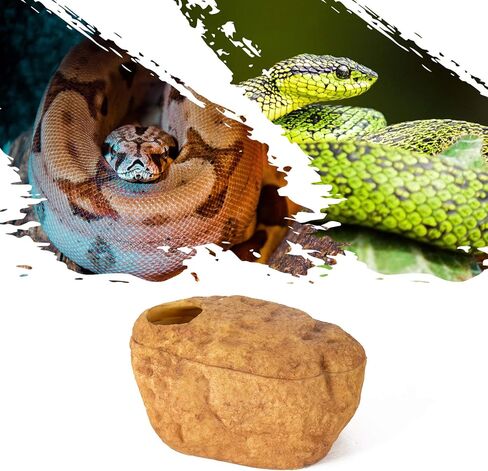 REPTI ZOO كهف الثعبان والجلود، كهف إخفاء الزواحف 3 في 1 للثعبان، الكرة بايثون، أبو بريص (حجم كبير) in Saudi Arabia
