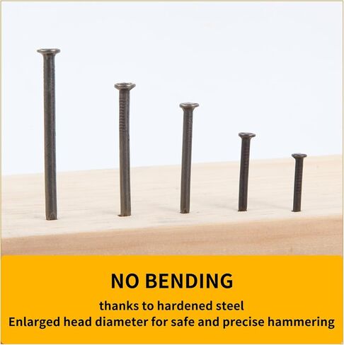 150 مسمارًا من الفولاذ المقسى | مجموعة متنوعة من مسامير الأجهزة 40 * 0.98 بوصة، 40 * 1.18 بوصة، 20 * 1.57 بوصة، 20 * 1.96 بوصة، 10 * 2.36 بوصة | أظافر مسطحة وخرسانية in Kuwait