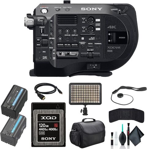 نظام كاميرا سوني PXW-FS7M2 XDCAM Super 35 PXW-FS7M2، بطاقة ذاكرة 120 جيجابايت، بطارية BP-U35، حقيبة، محفظة بطاقة الذاكرة، حافظة للغطاء، مجموعة تنظيف، كابل HDMI in Kuwait
