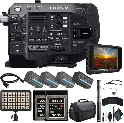 Sony PXW-FS7M2 XDCAM Super 35 Camera System PXW-FS7M2, 4K Monitor, NTG1 Mic, 2 x 120GB Memory Card, 3 x BP-U35 Battery, Bag, LED Light, Memory Card Wallet, Cap Keeper, Cleaning Kit, HDMI Cable in Kuwait