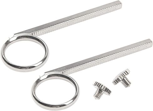 2Set Yootones Trumpet Slide Finger Ring with Fix Screw Kit Compatible with Trumpet Repairing Accessories (Silver) in Saudi Arabia