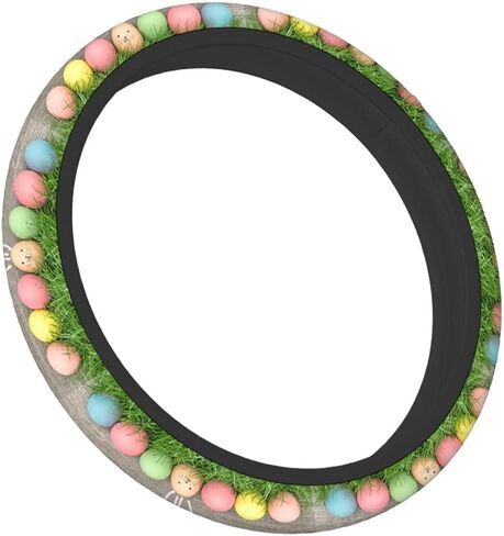 Swono Mermaid Bling Steering Wheel Cover Universal 15 Inch Abstract Blue and Purple Mermaid Fish Scale Neoprene Car Steering Wheel Covers Stretchy Car Accessories for Women in Kuwait