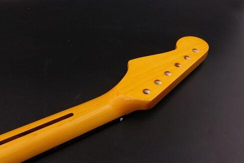 Maple Guitar Neck 21 fret 25.5inch Rosewood Fretboard Yellow Paint Dot Inaly Electric Guitar Neck Replacement in Saudi Arabia