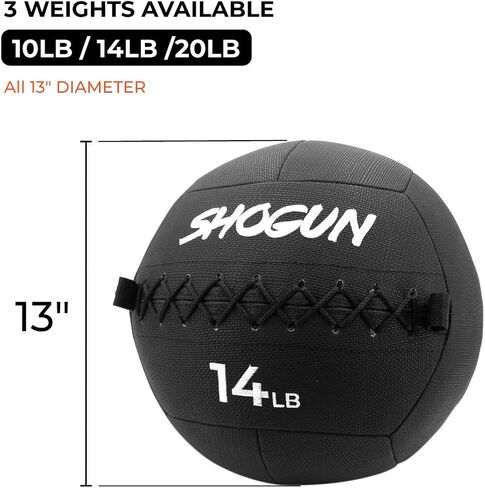 Shogun Sports. Rugged Medicine Ball. Highly Durable Wall Ball for Strength and Conditioning, Military, Cross Training & Home Workouts. in Kuwait