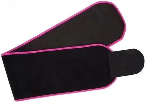 Waist Trimmer for Women & Men, Neoprene Sports Sweat Band Waist Trainer Sauna Belt Band Belly Stomach Wrap for Weight Loss Workout Black in Saudi Arabia