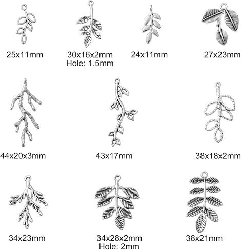 DanLingJewelry 50Pcs 10 Styles Tibetan Silver Cat Charms Antique Silver Animal Pet Cat Fish Bone Paw Prints Charms for Jewelry Making Supplies in Saudi Arabia