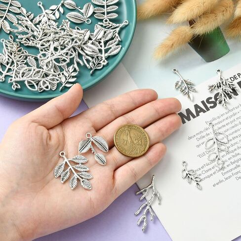 DanLingJewelry 50Pcs 10 Styles Tibetan Silver Cat Charms Antique Silver Animal Pet Cat Fish Bone Paw Prints Charms for Jewelry Making Supplies in Saudi Arabia