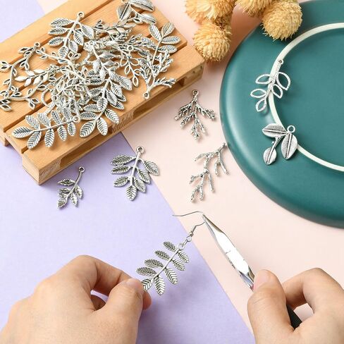 DanLingJewelry 50Pcs 10 Styles Tibetan Silver Cat Charms Antique Silver Animal Pet Cat Fish Bone Paw Prints Charms for Jewelry Making Supplies in Saudi Arabia