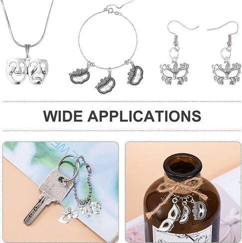 DanLingJewelry 50Pcs 10 Styles Tibetan Silver Cat Charms Antique Silver Animal Pet Cat Fish Bone Paw Prints Charms for Jewelry Making Supplies in Kuwait