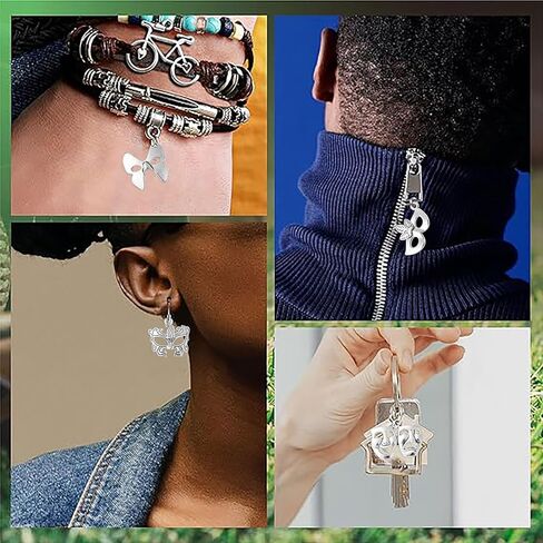 DanLingJewelry 50Pcs 10 Styles Tibetan Silver Cat Charms Antique Silver Animal Pet Cat Fish Bone Paw Prints Charms for Jewelry Making Supplies in Kuwait