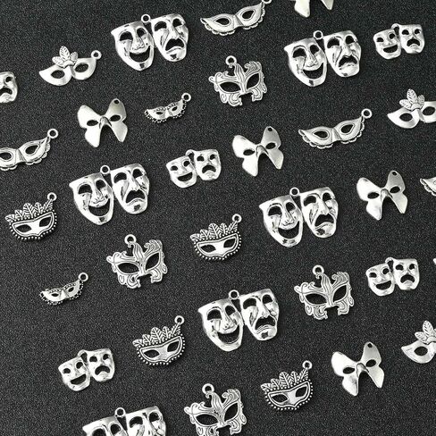 DanLingJewelry 50Pcs 10 Styles Tibetan Silver Cat Charms Antique Silver Animal Pet Cat Fish Bone Paw Prints Charms for Jewelry Making Supplies in Kuwait
