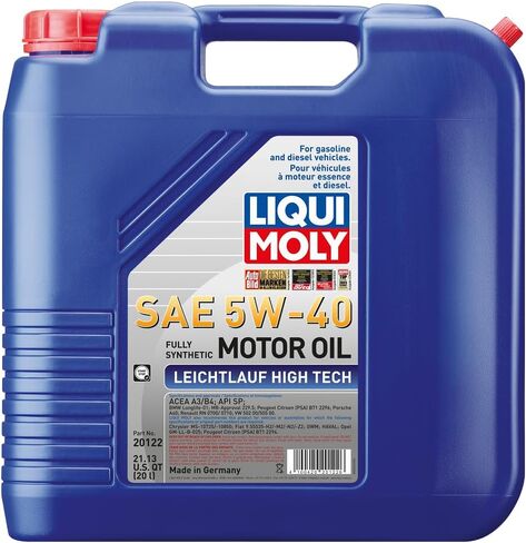 Liqui Moly Leichtlauf High Tech SAE 5W-40 | 5 L | Synthesis Technology Motor Oil | SKU: 2332 in Saudi Arabia