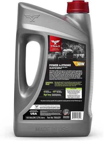 TRIAX Power 4-Stroke 30W Full Synthetic, 4 Stroke Full Synthetic Small Engine Oil, Garden Tractors and Other Power Equipment (1 Gallon) in Saudi Arabia
