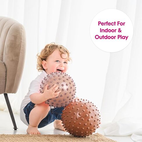 Edushape The Original Sensory Ball for Baby - 7" Baby Ball That Helps Enhance Gross Motor Skills for Kids Aged 6 Months & Up - Vibrant, Colorful and Unique Toddler Ball in Saudi Arabia