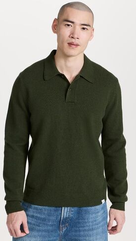 Men's Roald Wool Cotton Rib Sweater in Saudi Arabia