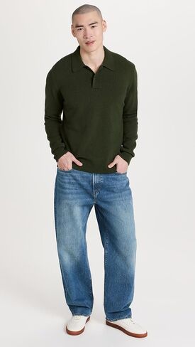 Men's Roald Wool Cotton Rib Sweater in Saudi Arabia