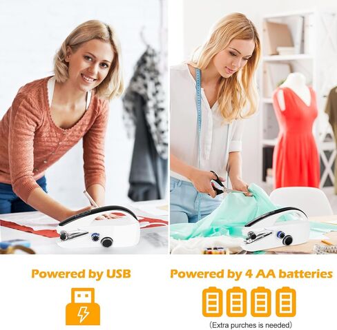 ماكينة خياطة محمولة للمبتدئين، ماكينة خياطة صغيرة مع سرعتين للخياطة السريعة، ماكينة خياطة محمولة لمختلف الأقمشة، مناسبة للاستخدام المنزلي والسفر in Kuwait