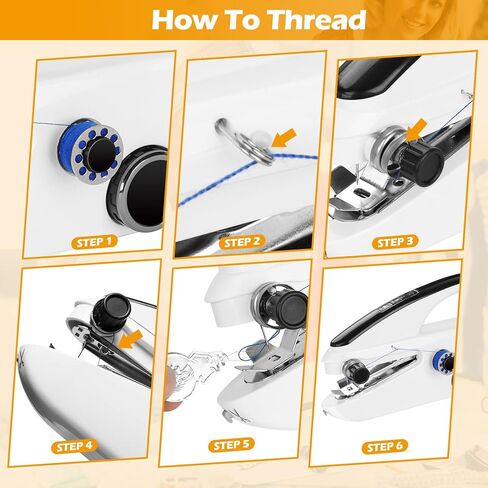 ماكينة خياطة محمولة للمبتدئين، ماكينة خياطة صغيرة مع سرعتين للخياطة السريعة، ماكينة خياطة محمولة لمختلف الأقمشة، مناسبة للاستخدام المنزلي والسفر in Kuwait