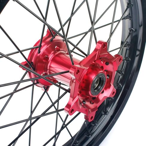 TARAZON 21 19 Wheels Complete Set Red Hubs Rims Spokes for Honda CRF250R CRF450R 2014 2015 2016 2017 2018 2019 2020 2021 2022 2023 CRF250 CRF450 R in Kuwait
