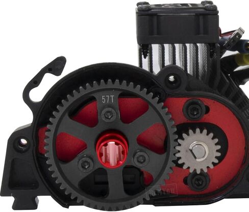 57T Slipper Clutch 0.8 Pitch Upgrades Part for 1/10 Arrma Granite Senton Vorteks Big Rock 3S/Kraton Outcast 4S 1/8 Typhon 3S,Metal Slipper Clutch Hop Ups,Replace ARA310948,Red in Saudi Arabia