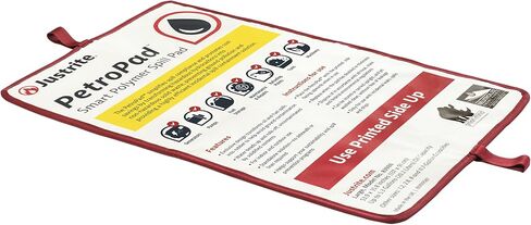 Justrite PetroPad 11.7 Gallon Capacity Oil Absorbent Pads, 85" x 53", Eco-Friendly Washable and Reusable Absorbent Oil Mat for Indoor and Outdoor Use, XX-Large, 83990 in Kuwait